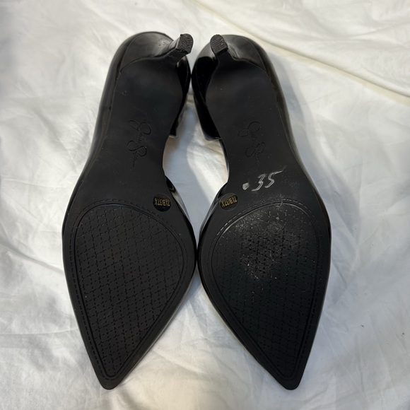 Women’s Jessica Simpson Black Shiny Patent Stiletto Heels. Size 7.5. - Picture 11 of 12